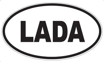 LADA - Oval Sticker