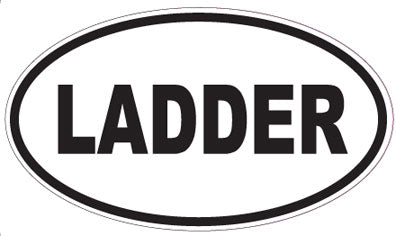 LADDER - Oval Sticker