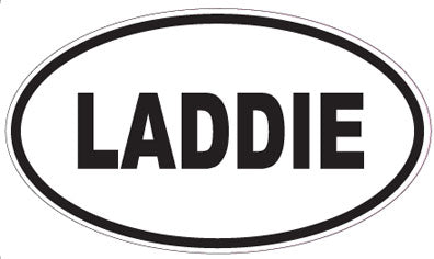 LADDIE - Oval Sticker