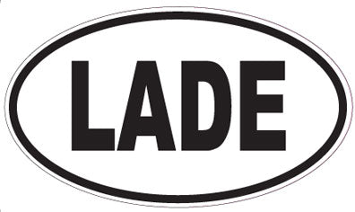 LADE - Oval Sticker