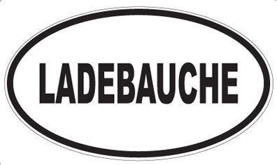 LADEBAUCHE - Oval Sticker