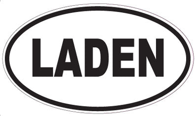 LADEN - Oval Sticker