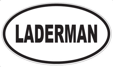 LADERMAN - Oval Magnet