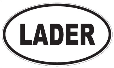 LADER - Oval Magnet