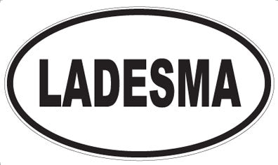 LADESMA - Oval Sticker