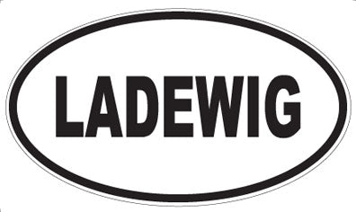 LADEWIG - Oval Sticker