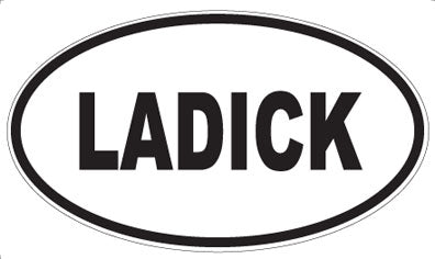 LADICK - Oval Magnet