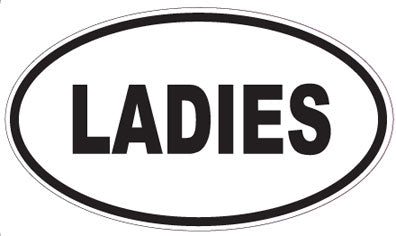 LADIES - Oval Sticker