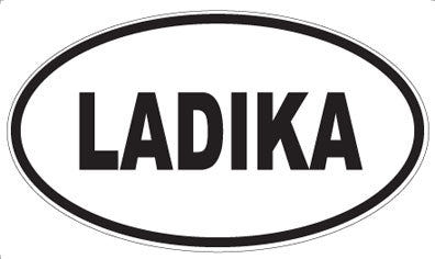 LADIKA - Oval Sticker