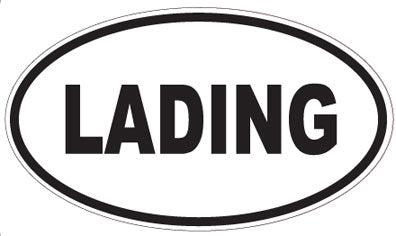 LADING - Oval Sticker