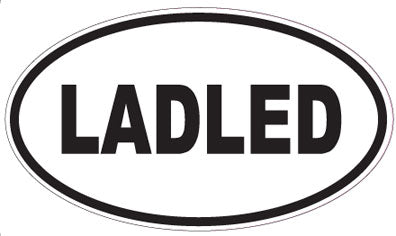 LADLED - Oval Sticker