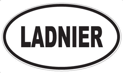 LADNIER - Oval Magnet