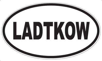 LADTKOW - Oval Sticker