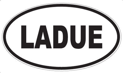 LADUE - Oval Magnet