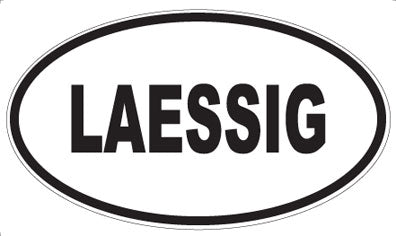 LAESSIG - Oval Sticker