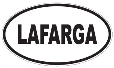 LAFARGA - Oval Sticker