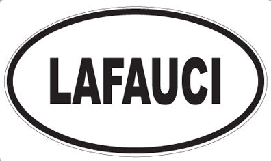 LAFAUCI - Oval Sticker