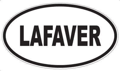 LAFAVER - Oval Sticker