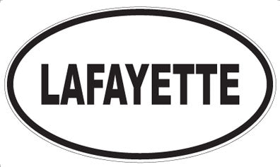 LAFAYETTE - Oval Sticker