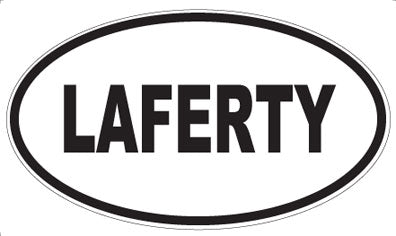 LAFERTY - Oval Magnet