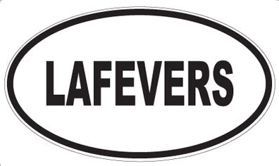 LAFEVERS - Oval Magnet
