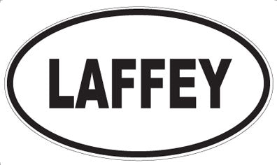 LAFFEY - Oval Magnet