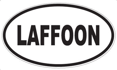 LAFFOON - Oval Sticker