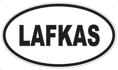 LAFKAS - Oval Sticker
