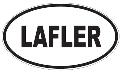 LAFLER - Oval Magnet