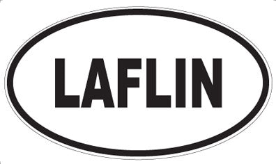 LAFLIN - Oval Sticker