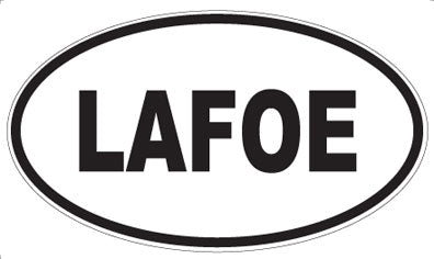 LAFOE - Oval Sticker