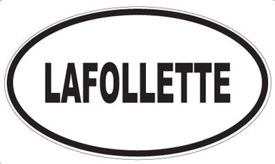 LAFOLLETTE - Oval Magnet