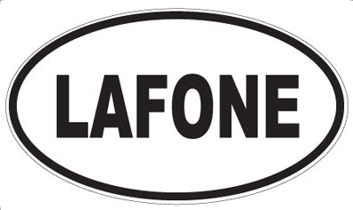 LAFONE - Oval Sticker
