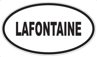 LAFONTAINE - Oval Magnet