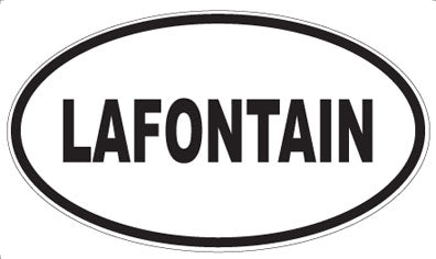LAFONTAIN - Oval Magnet