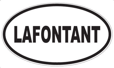LAFONTANT - Oval Magnet