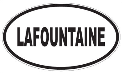 LAFOUNTAINE - Oval Sticker