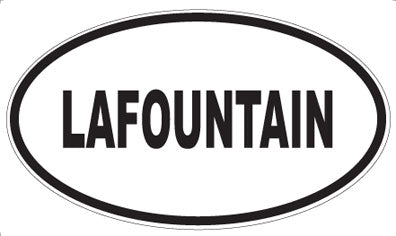 LAFOUNTAIN - Oval Magnet
