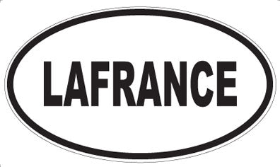 LAFRANCE - Oval Sticker