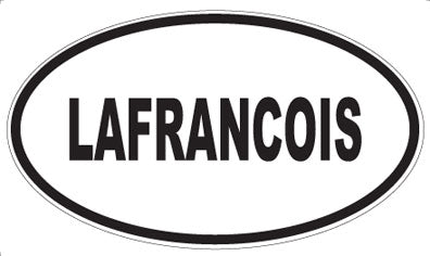 LAFRANCOIS - Oval Sticker