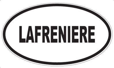 LAFRENIERE - Oval Magnet