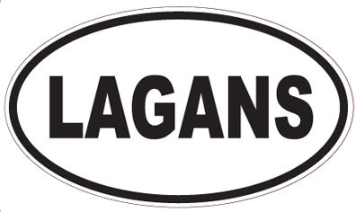 LAGANS - Oval Sticker