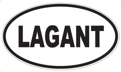 LAGANT - Oval Sticker