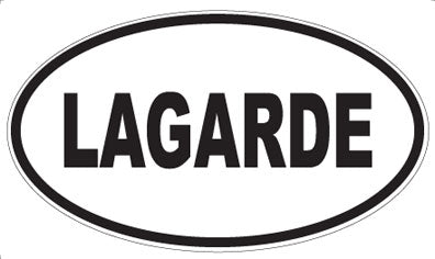 LAGARDE - Oval Magnet
