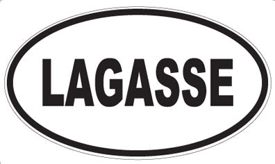 LAGASSE - Oval Sticker
