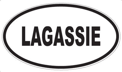 LAGASSIE - Oval Sticker
