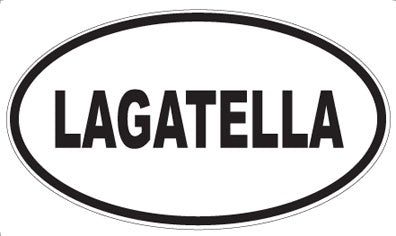 LAGATELLA - Oval Sticker