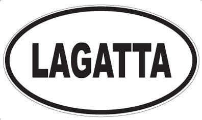 LAGATTA - Oval Sticker