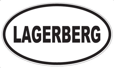 LAGERBERG - Oval Magnet