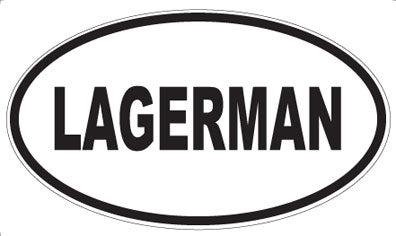 LAGERMAN - Oval Magnet